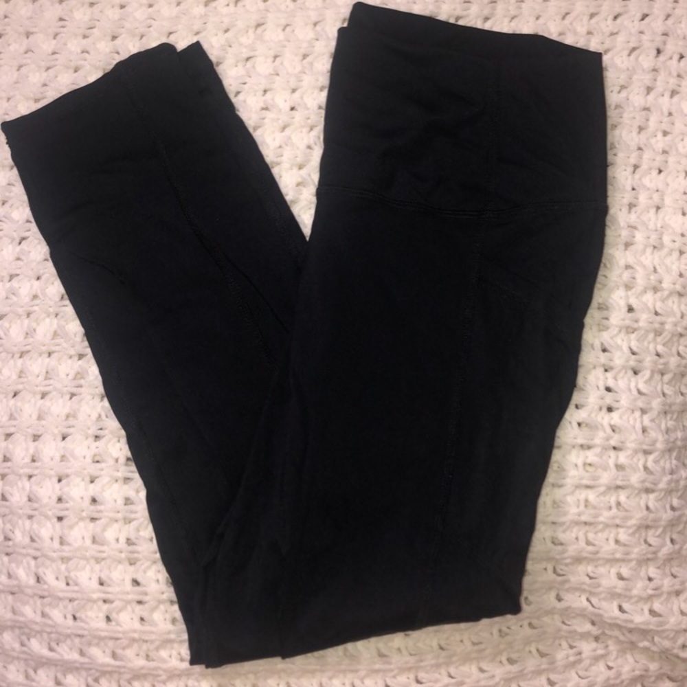 Zyia black crop leggings 8-10